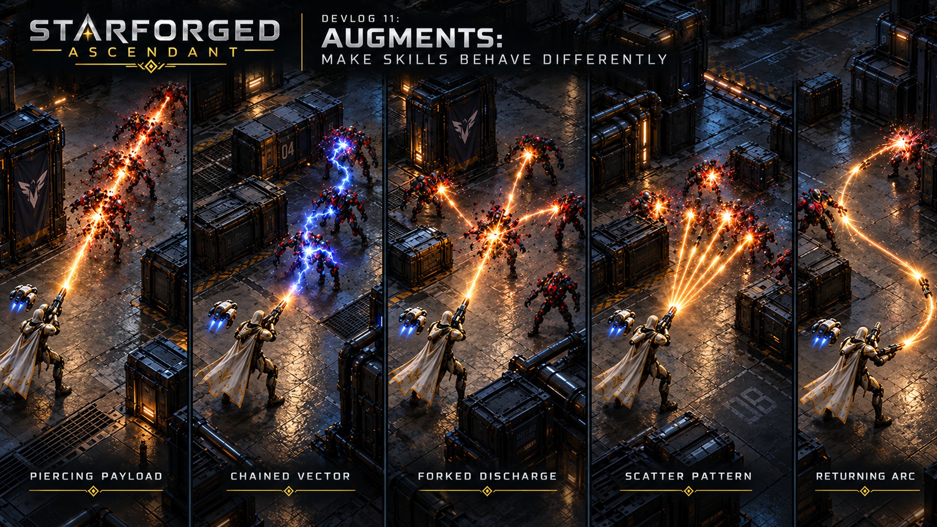 Projectile Augments change how a Skill travels and spreads