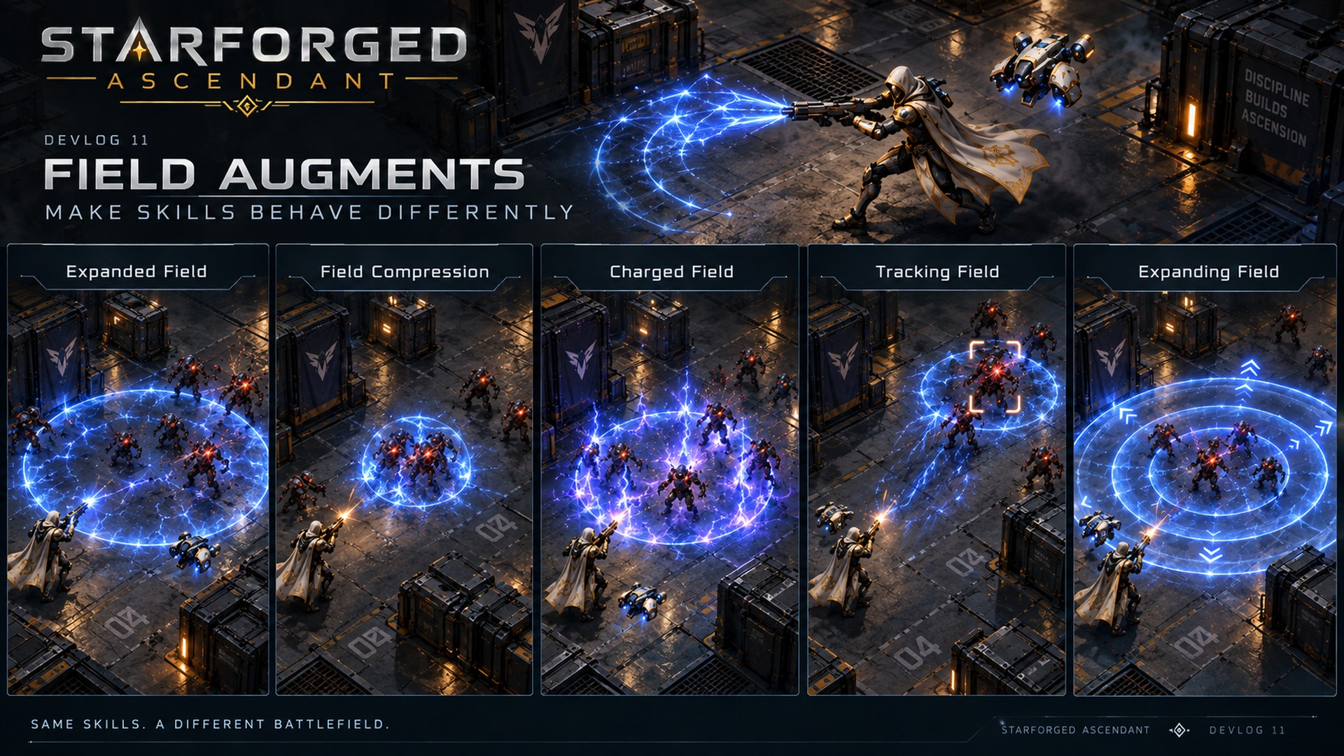 Field Augments alter the size and behaviour of area Skills