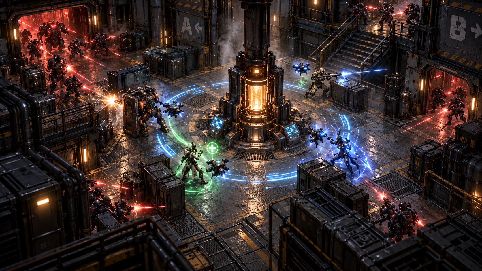 A Power Core Capture objective inside a Mission