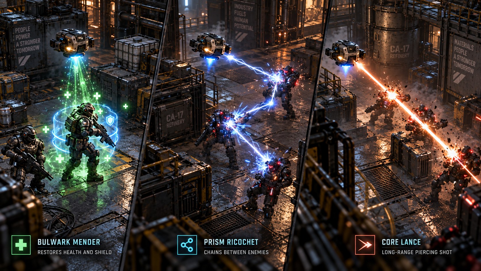 Drone Weapon options for support and offence